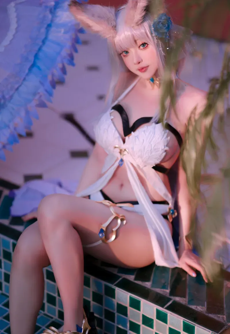 倦倦喵作品目录｜作品编号、合集列表与最新更新 倦倦喵白发兽耳角色造型照片