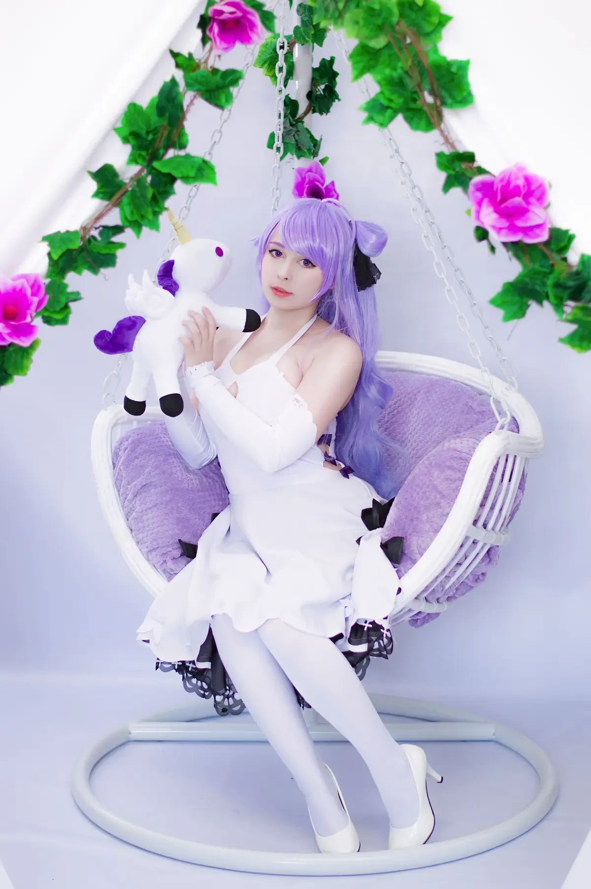 兔宝妮to作品目录|作品编号、合集列表与最新更新 兔宝妮to紫色假发cosplay造型照片