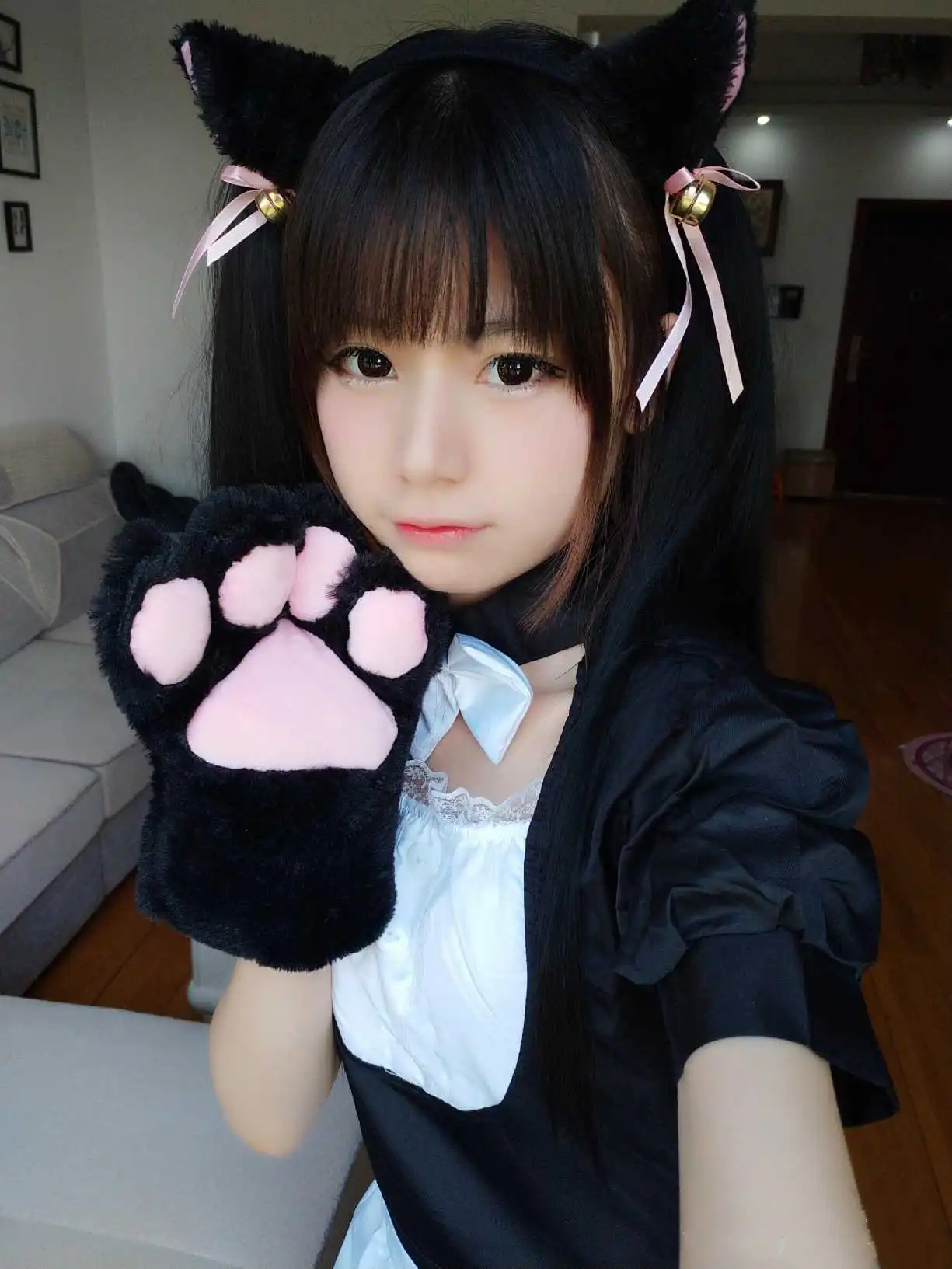 猫猫大人超甜作品目录｜NO.001编号更新与合集范围整理 猫猫大人超甜黑色猫耳配饰造型照片