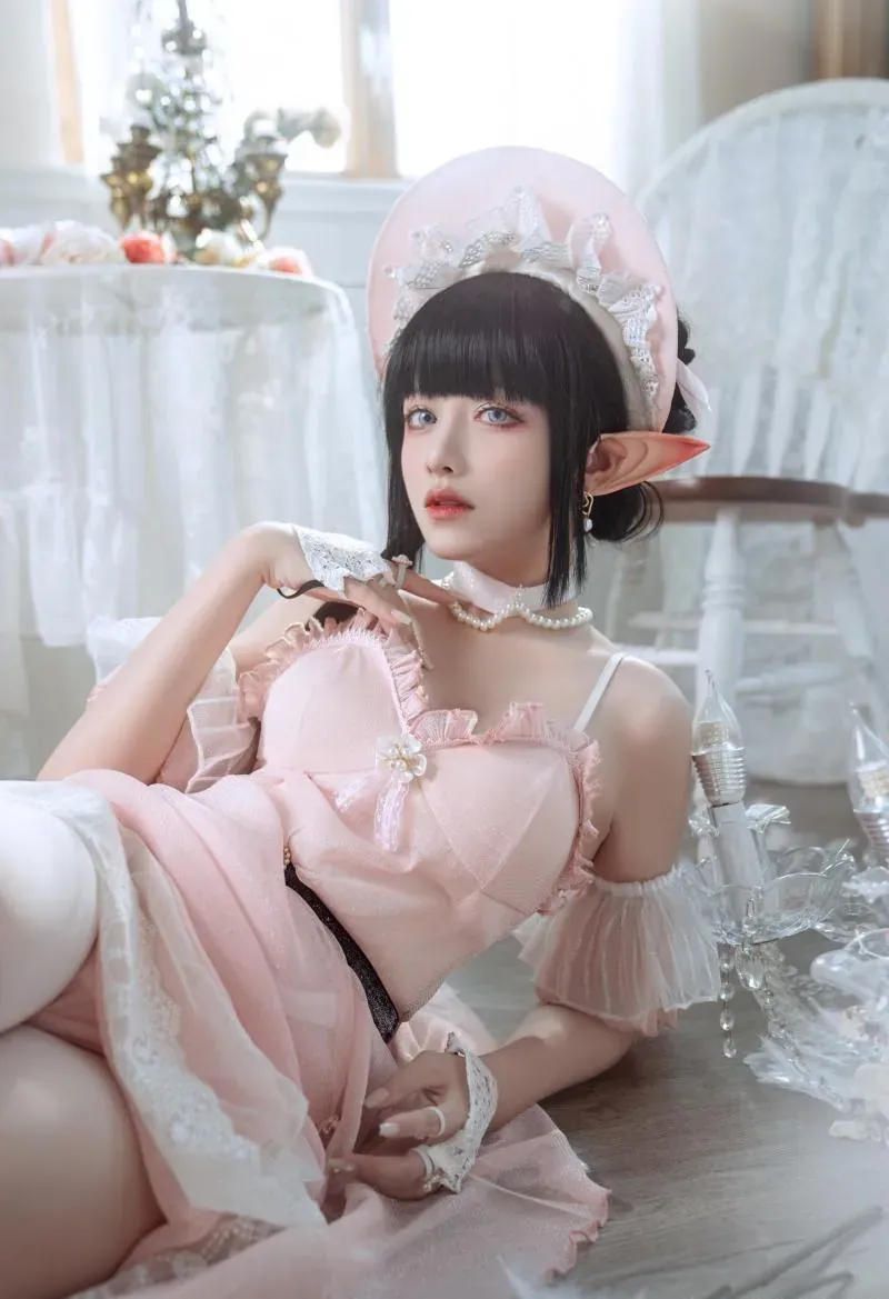 许岚lan 作品目录整理：紫韵人妻 主题与合集范围 许岚lan粉色洛丽塔精灵装室内写真